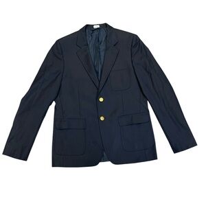 Brooks Brothers Loro Piana Wool Halpert Navy Blazer